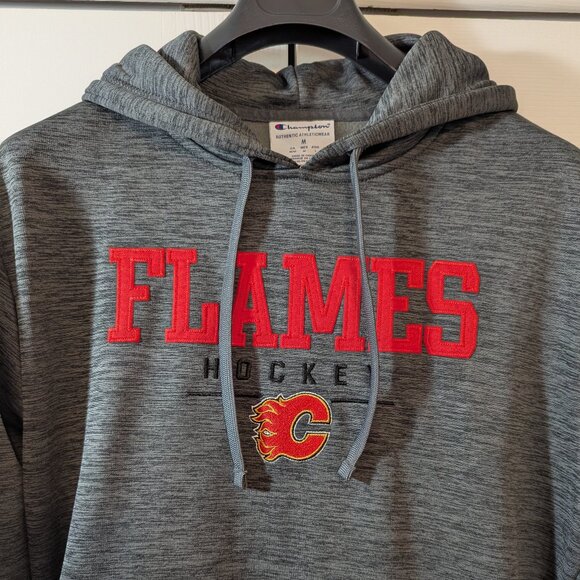 Champion NHL Calgary Flames Hoodie - Authentic Athleticwear - Size M - Picture 1 of 12